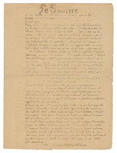 Le sourire: Journal sérieux, 19 sept. 1899 door Paul Gauguin