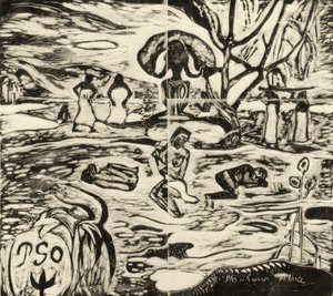 Mahana Atua door Paul Gauguin