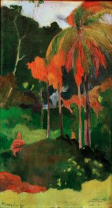 Mahana maa I door Paul Gauguin