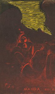 Mahna no Varua Ino De Demon Spreekt [verso], 1894-1895 door Paul Gauguin