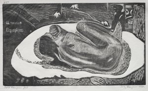 Noa Noa: Manao Tupapau Geobserveerd door de Geesten van de Doden, 1893-94 door Paul Gauguin