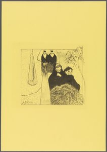 Alte Frauen von Arles, aus der "Volpini Suite: Dessins lithographiques" door Paul Gauguin