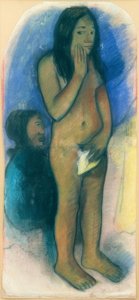 Parau na te varua ino door Paul Gauguin