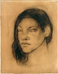 Portret van een Tahitiaanse vrouw