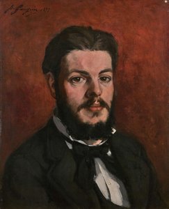 Portret van Claude Antoine Charles Favre, 1877 door Paul Gauguin
