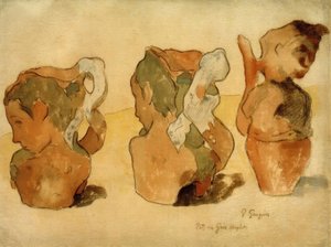 Stenen potten door Paul Gauguin