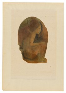 Zittende Tahitiaanse jongen door Paul Gauguin