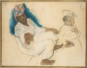 Studie van Martinique vrouwen, c.1887 door Paul Gauguin