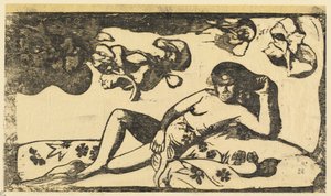 Te Arii Vahine (Dame van koninklijk bloed) door Paul Gauguin