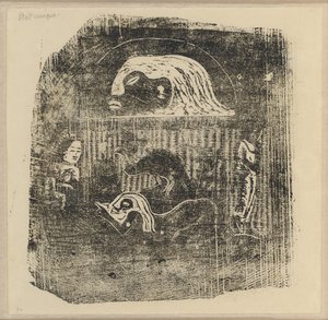 Te Atua (De goden) kleine plaat [verso]