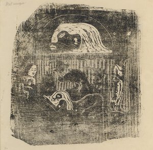 Te Atua De Goden Kleine Plaat [verso], in of na 1895