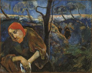 De Agonie in de Tuin Christus in de Tuin van Getsemane door Paul Gauguin