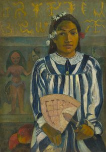De Voorouders van Tehamana of Tehamana Heeft Veel Ouders (Merahi metua no Tehamana) door Paul Gauguin