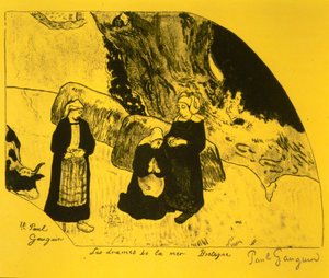 Het Drama van de Zee, Bretagne, uit de Volpini Suite: Dessins lithographiques, 1889
