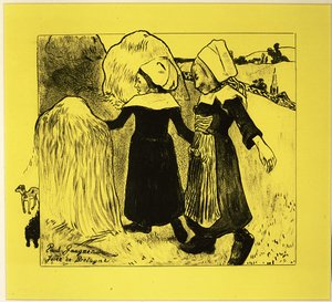 De vreugden van Bretagne, uit de Volpini Suite: Dessins lithographiques, 1889