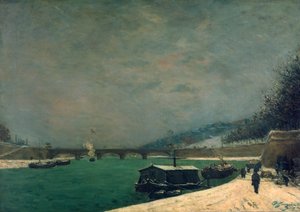 De Seine bij de Pont de Jena, 1875 door Paul Gauguin