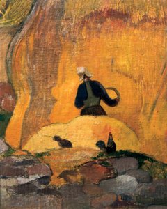 De gele molenstenen of De Blonde Oogst (detail) 1889