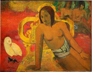 Vairumati - Vrouw van de Markiezen Eilanden door Paul Gauguin