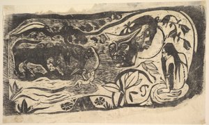Houtsnede met een Gehoofd Hoofd, 1898-99