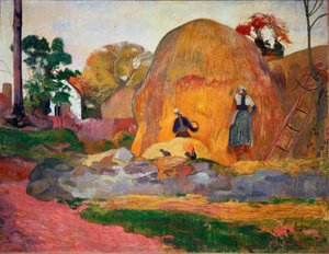 Gele Hooimijten, of Gouden Oogst door Paul Gauguin