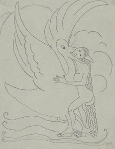 Leda en de Zwaan door Paul Gaulois