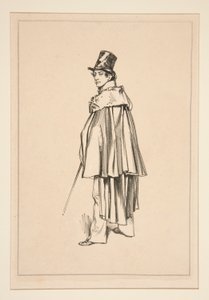 (ARTISTE DRAMATIQUE.) door Paul Gavarni