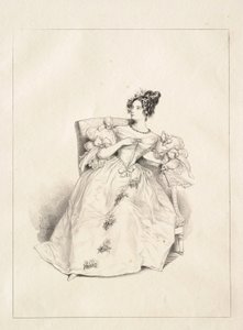 Baljurk (Robe de bal) door Paul Gavarni