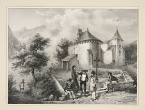 Kapel van door Paul Gavarni