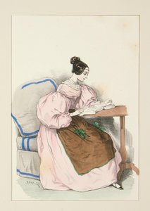 CHEZ SOI (September 1835) Robe en batiste d