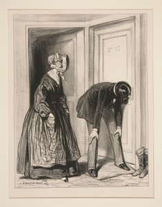 Hoe gaat het met onze kleine echtgenoten vanmorgen door Paul Gavarni