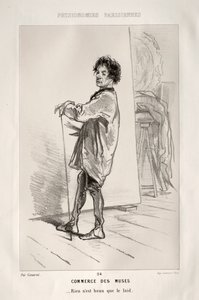 Handel van de Muzen door Paul Gavarni
