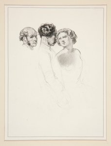 Figurenstudie; Groep van Drie Figuren