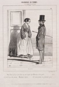 Fourberies de Femmes: En matière de sentiment, 1842 door Paul Gavarni