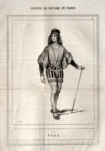 Historique du Costume en France: Pagina door Paul Gavarni