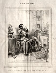 La Vie de Jeune Homme, 1842 door Paul Gavarni