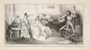 De Champagne door Paul Gavarni