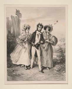 De Duivel Buiten Barrière door Paul Gavarni