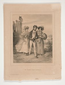 De duivel buiten de barrière door Paul Gavarni
