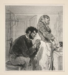 De man van de dienstmeid