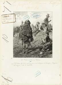 Les Propos de Thomas Vireloque: Het oude verhaal, mijn lammetjes door Paul Gavarni