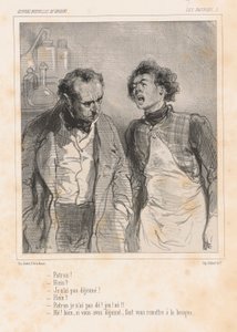 Patron! - Hein? - Ik niet door Paul Gavarni