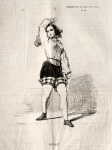 Souvenirs du Bal Chicard: Pistolet door Paul Gavarni