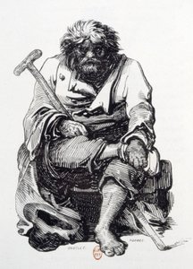 De bedelaar door Paul Gavarni