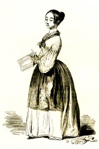 De leraar (gravure door Paul Gavarni