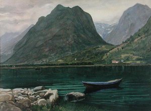 Noors landschap door Paul Gerhard Rosen