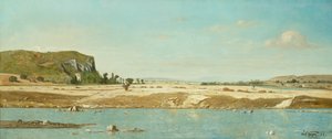 De Oevers van de Rivier Durance bij Saint Paul