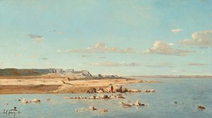 Wasvrouwen aan de oevers van de Durance, 1866
