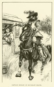 Kapitein Dudley op Hounslow Heath (gravure) door Paul Hardy