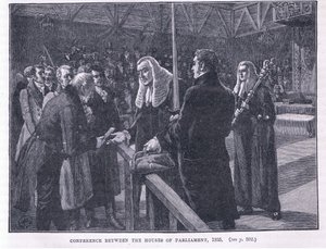 Conferentie tussen de Huizen van het Parlement AD 1835 door Paul Hardy