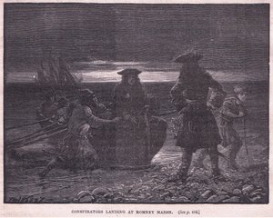 Samenzweerders landen bij Romney Marsh AD 1696 door Paul Hardy